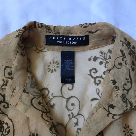 VTG Crazy Horse Collection Button down Top - Picture 8 of 8